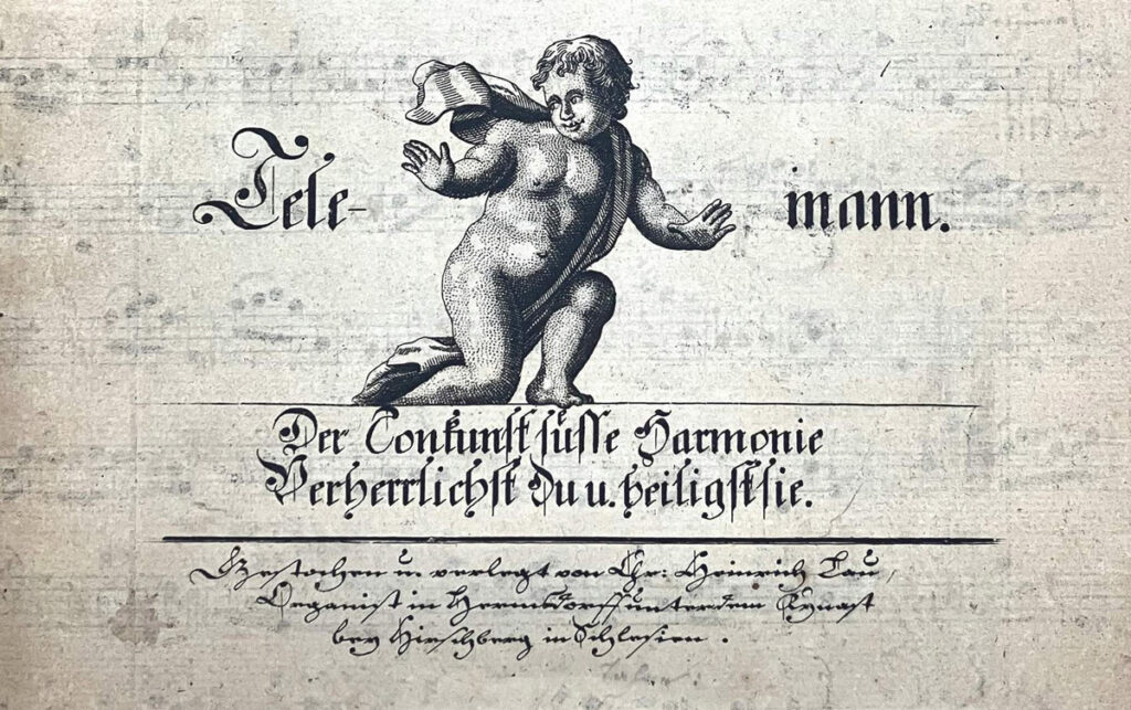Telemann EngekJ Titelseite